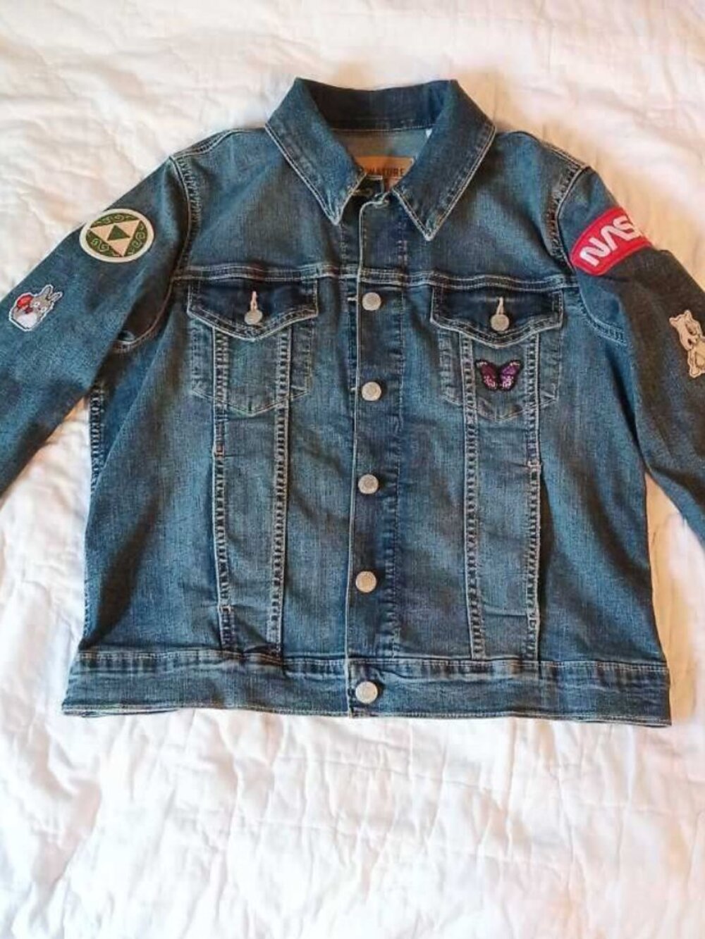 Women's Levi Strauss Denim Jean Jacket Trucker 83% Cotton